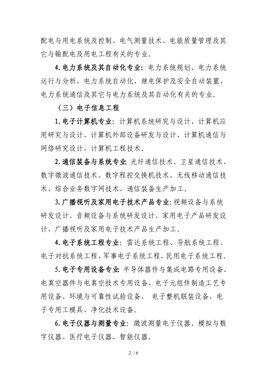 德阳工程系列中级专业技术职务任职资格评审专业目录参考模板范本.doc_第2页