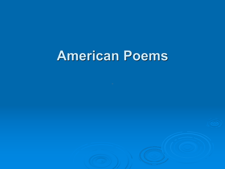 American Poems.ppt_第1页