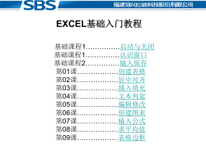 EXCEL基础入门.ppt