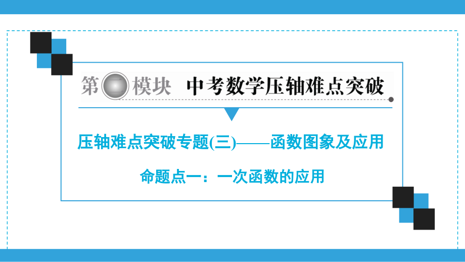 2020广东中考数学总复习ppt课件（二轮）压轴难点突破专题3 函数图像及应用 (共4份打包).zip