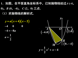 2019年中考数学专题-存在性问题ppt课件（46张PPT）.ppt