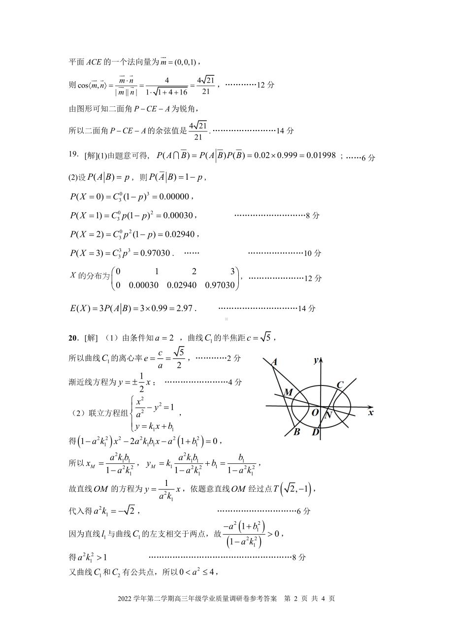 2023届闵行高三二模数学参评.docx_第2页