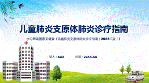 儿童肺炎支原体肺炎诊疗指南（2023年版）系统学习解读教学ppt资料.pptx