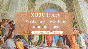 Unit1 Art Using Language Reading for writing 公开课（ppt课件）-2023新人教版（2019）《高中英语》选择性必修第三册.pptx