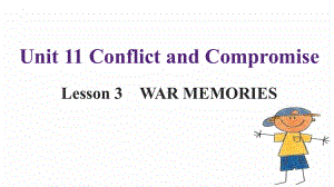 Unit 11 Lesson 3 War Memories 单词知识点（ppt课件）-2023新北师大版（2019）《高中英语》选择性必修第四册.pptx