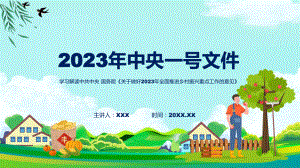 宣传讲座关于做好2023年全面推进乡村振兴重点工作的意见内容教学ppt资料.pptx