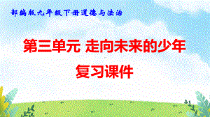 部编版九年级下册道德与法治第三单元 走向未来的少年 复习课件108张.pptx