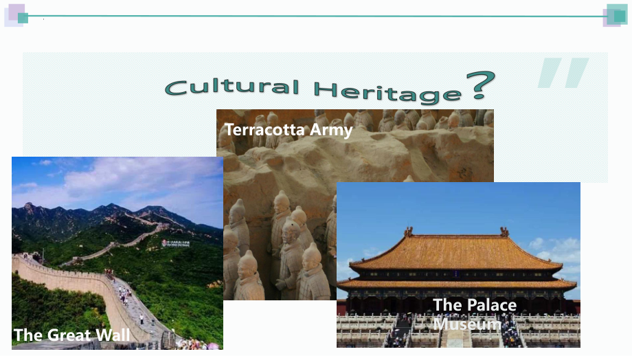 Unit 1 Cultural Heritage Listening and Speaking & Reading and Thinking （ppt课件）-2023新人教版（2019）《高中英语》必修第二册.pptx_第3页