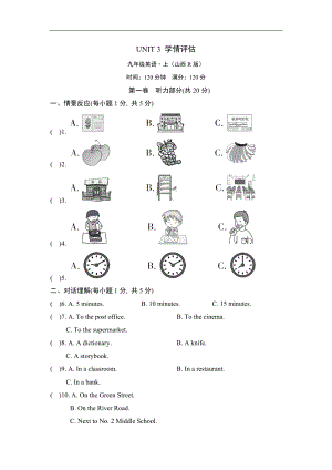 人教版英语九年级全一册Unit3达标测试卷.doc