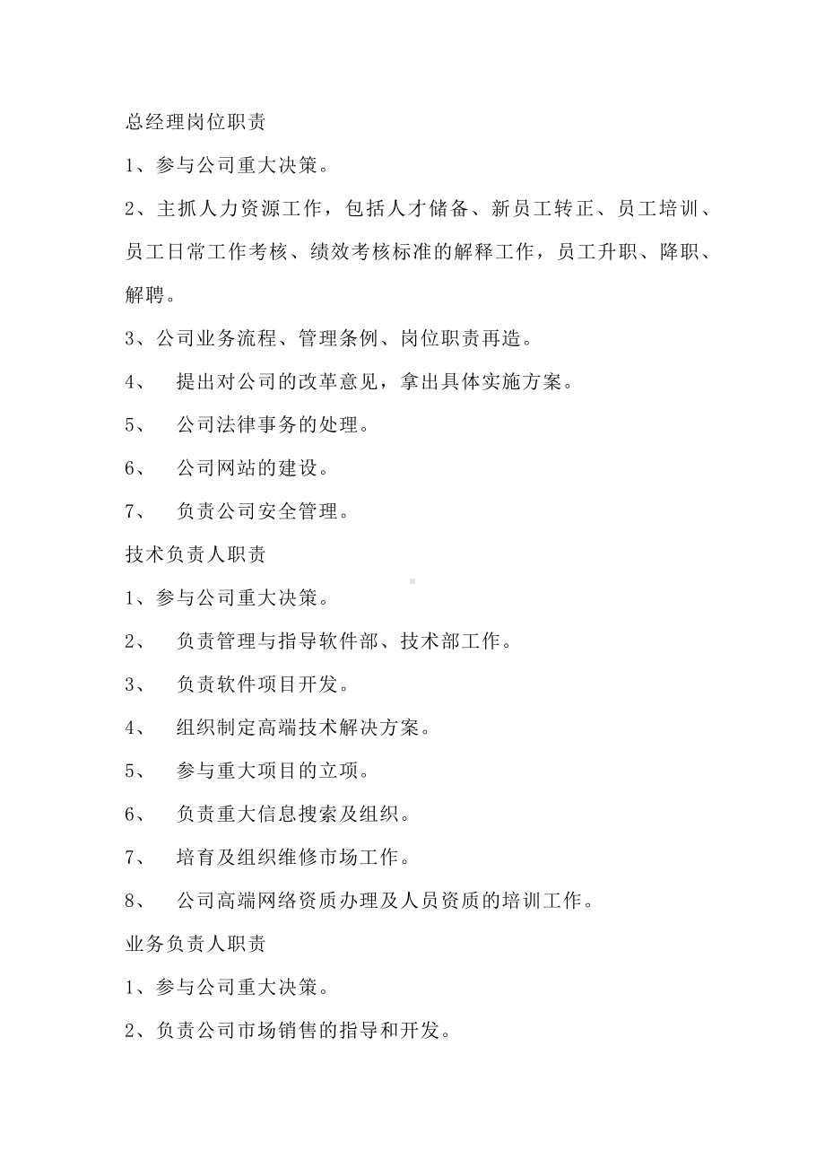 公司员工岗位责任制度.docx_第3页