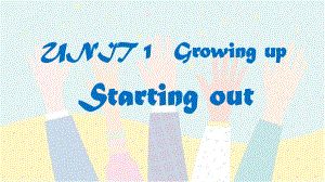 Unit1 Growing Up Starting out （ppt课件）-2023新外研版（2019）《高中英语》选择性必修第二册.pptx