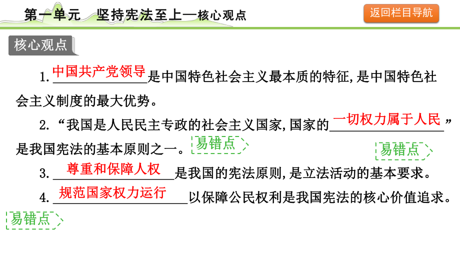 2023中考道德与法治一轮复习课本考点梳理 坚持宪法至上 ppt课件.pptx_第2页