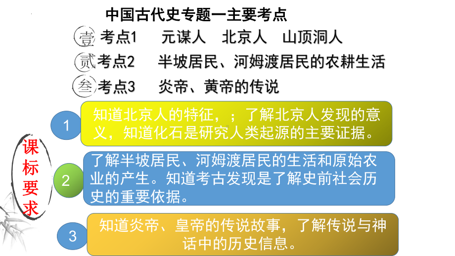 江西省南昌市2023年中考备考复习专题史前时期：中国境内早期人类与文明起源ppt课件.pptx_第3页