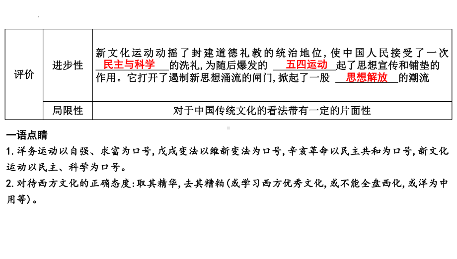 2023年山东省中考历史一轮知识点梳理 第八讲 新民主主义革命的开始、从国共合作到国共对立 ppt课件.pptx_第3页