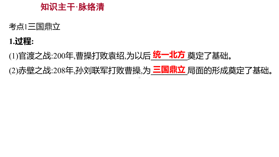 2023年山东省淄博市中考历史（人教部编版五四学制）一轮复习第四单元 三国两晋南北朝时期：政权分立与民族交融 ppt课件.pptx_第3页