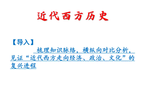 2023年湖南省长沙市中考近代西方历史（知识点+练习） 综合复习ppt课件.pptx