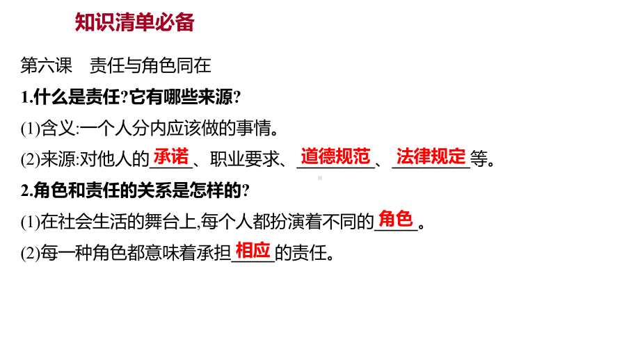 2022年广东省中考道德与法治 一轮复习 第二篇 心理与道德篇 第09单元勇担社会责任 ppt课件.pptx_第3页