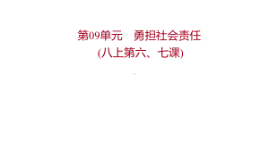 2022年广东省中考道德与法治 一轮复习 第二篇 心理与道德篇 第09单元勇担社会责任 ppt课件.pptx