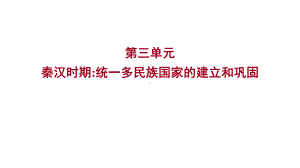 2023年广东省中考历史一轮复习 第三单元 秦汉时期：统一多民族国家的建立和巩固 ppt课件.pptx