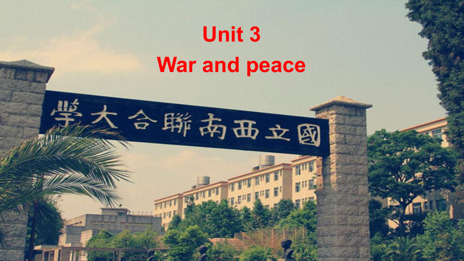 Unit 3 War and peace developing ideas 语言点（ppt课件）-2023新外研版（2019）《高中英语》选择性必修第三册.pptx_第1页