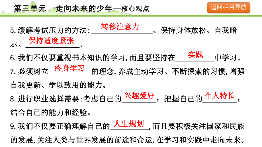 九年级下册第三单元 走向未来的少年 ppt课件-2023年中考备考道德与法治一轮复习.pptx_第3页