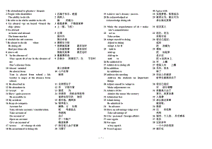 2023届高考英语考纲最全短语讲义汇编.docx