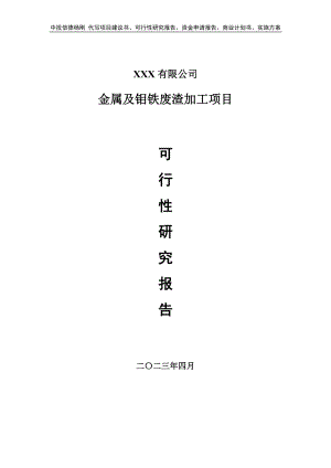 金属及钼铁废渣加工项目可行性研究报告.doc