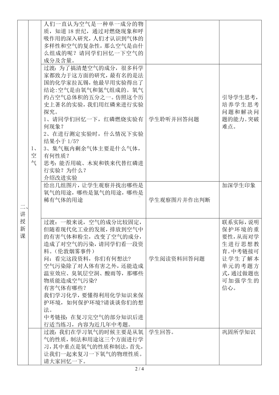 《我们周围的空气》复习课教学设计参考模板范本.doc_第2页