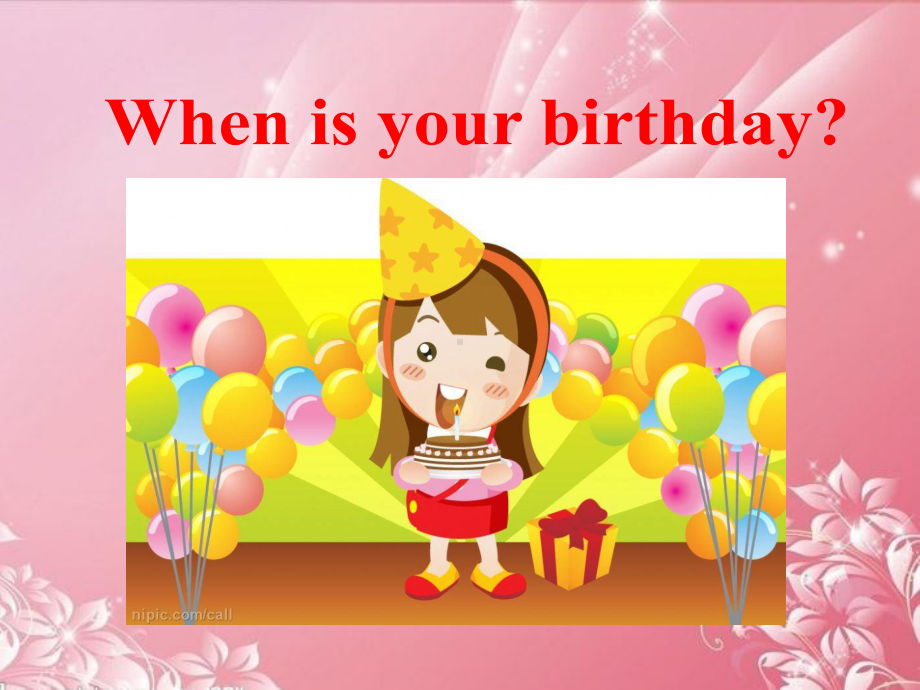 七年级英语上册Unit8WhenisyourbirthdaySectionA-1.ppt_第3页