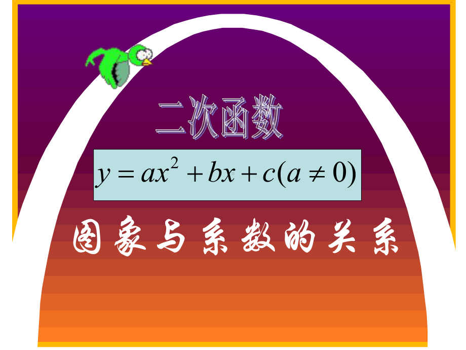 九年级数学下册27-2《+二次函数关系式系数和图像的关系》课件+华师大版.ppt_第1页