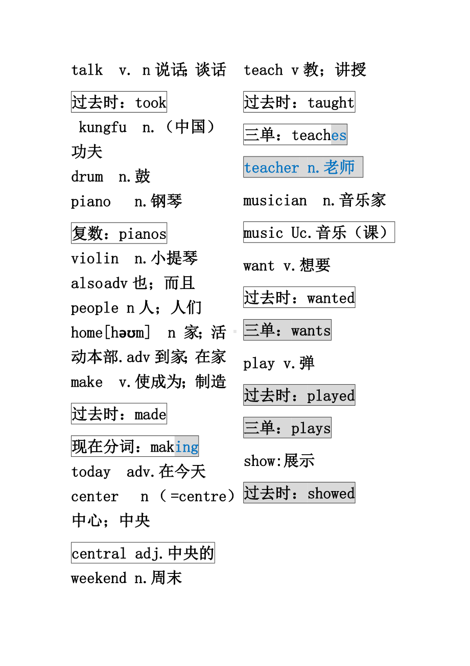 -人教新目标版七年级下册《英语》Unit 1 词性转换.docx_第2页