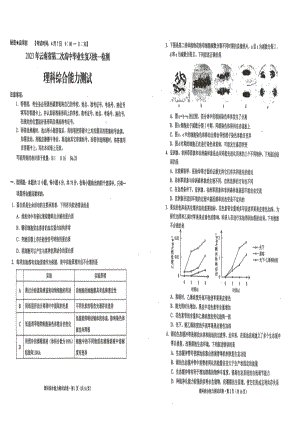 2023年云南省第二次高中毕业生统一检测理科综合试题.pdf