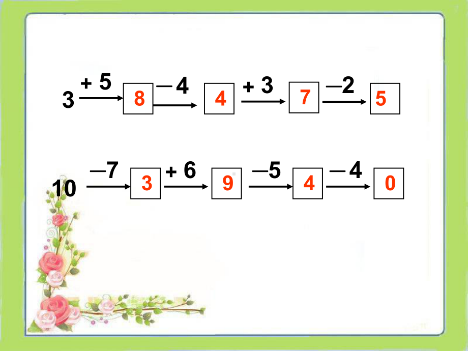 连减-2(课件)--西师版一年级数学上册.ppt_第2页