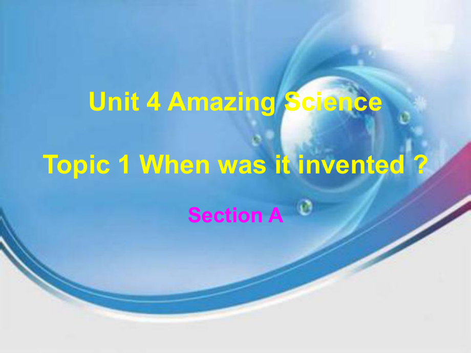 仁爱教材Unit4Topic1SectionA.ppt_第1页