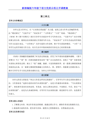 新部编版六年级下语文8《匆匆》优质示范公开课教案.docx