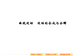 曲线运动+运动的合成与分解.ppt