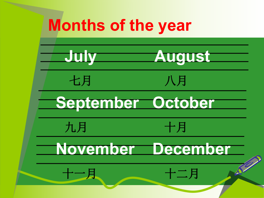 四年级英语下册Monthoftheyear.ppt_第2页