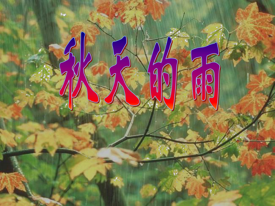 秋天的雨第二课时.ppt_第2页