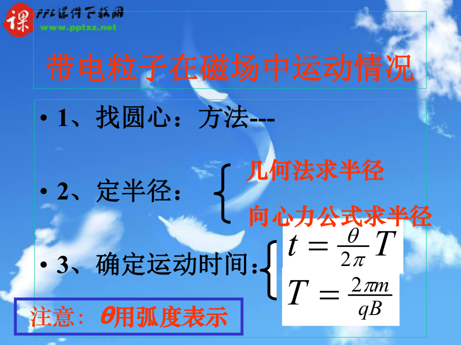 人教版带电粒子在匀强磁场中的运动课件.ppt_第3页