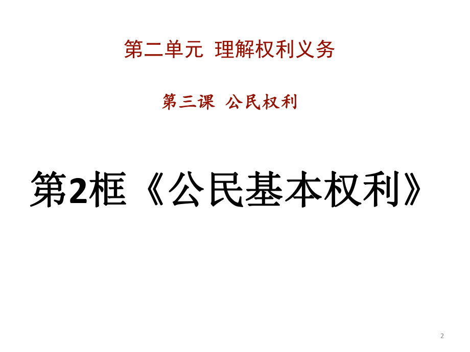 人教部编版八年级道德与法治下册课件：31-公民基本权利.ppt_第2页