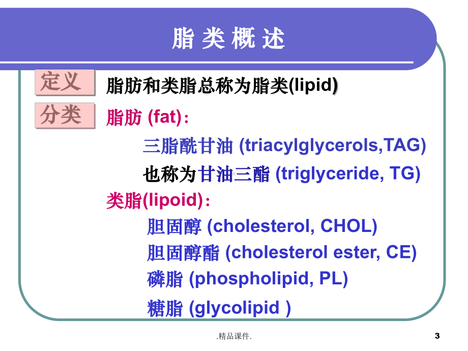 全版生物化学脂类代谢课件.ppt_第3页