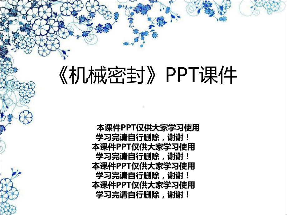 《机械密封》课件.ppt_第1页