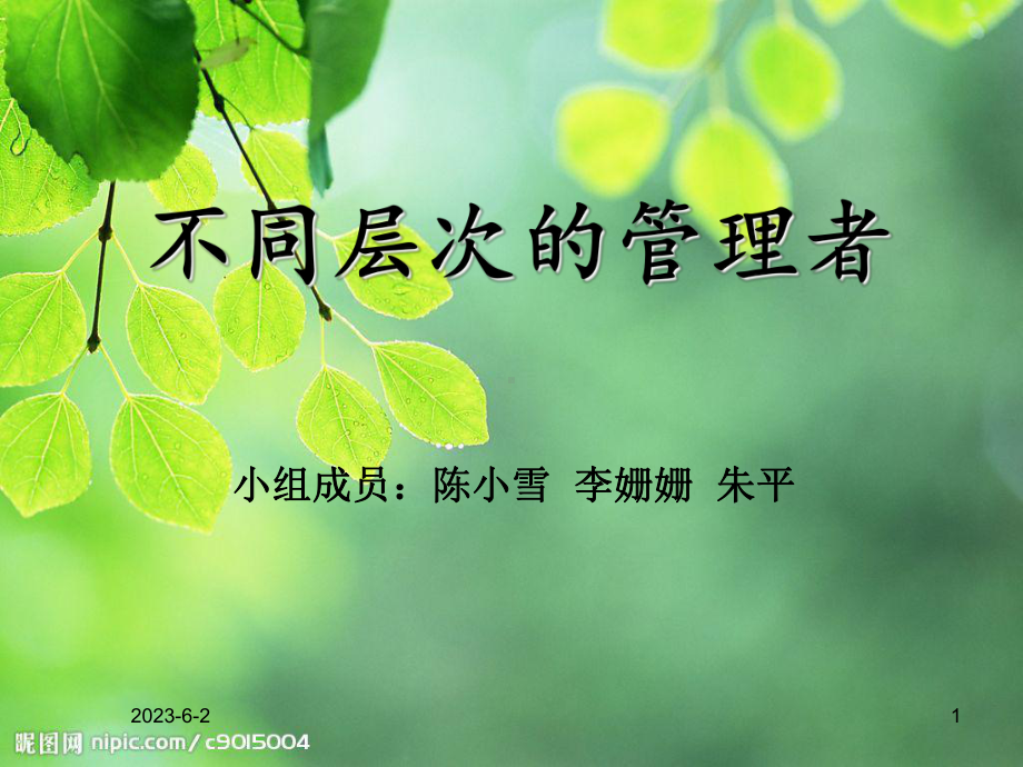 不同层次的管理者课件.ppt_第1页