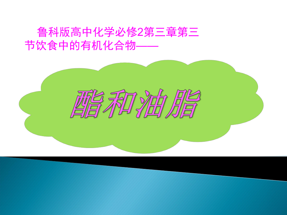 优秀课件鲁科版高中化学必修2第三章第三节第3课时酯和油脂课件.ppt_第3页