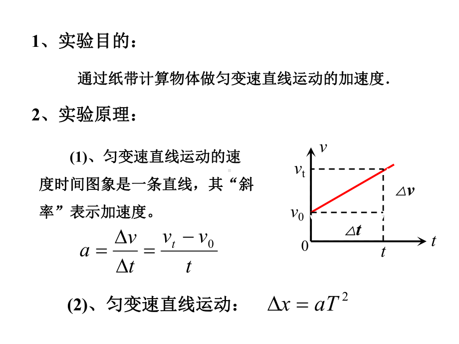 19-测定匀变速直线运动的加速度—教科版高中物理必修一课件.ppt_第2页