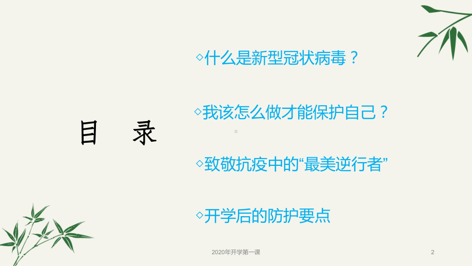 2020年春中小学开学第一课(小学新冠肺炎疫情防控班会)课件.pptx_第2页