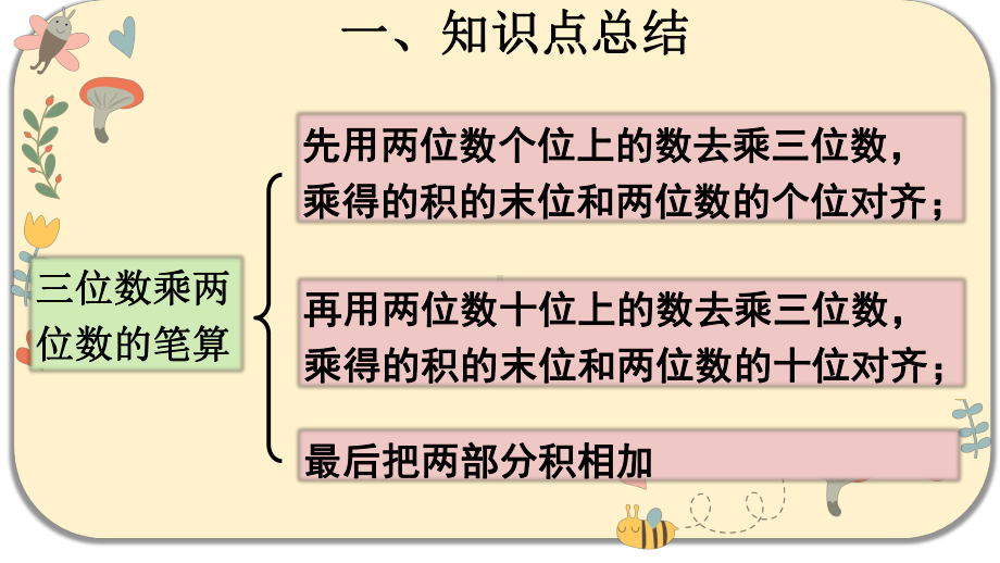 人教版四年级数学上册第四单元三位数乘两位数-单元复习课件.pptx_第3页