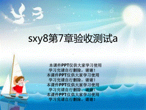 sxy8第7章验收测试a课件.ppt