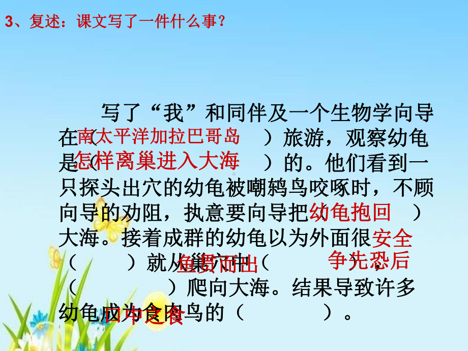 人教版四年级下册语文3四年级下册语文第三单元复习-课件1.ppt_第3页