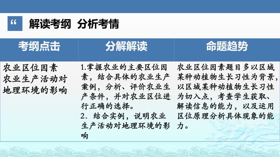 农业的区位选择-年高考地理一轮复习考点大通关课件.pptx_第2页